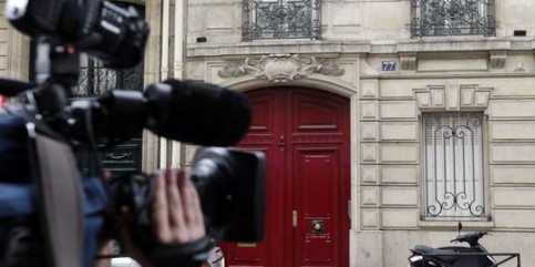 Le domicile et les bureaux de l'ancien président français ont été perquisitionnés mardi dans le cadre de l'affaire Bettencourt. | AFP/KENZO TRIBOUILLARD