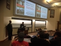Le Dr. Daniel Mengara, présentant son livre à l'université de Montclair dans le New Jersey aux Etats-Unis, le 18 novembre 2019.