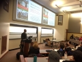 Le Dr. Daniel Mengara, présentant son livre à l'université de Montclair dans le New Jersey aux Etats-Unis, le 18 novembre 2019.