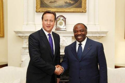 Ali Bongo et David Cameron en mai 2012. © DCP-Gabon   
