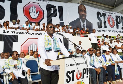 Le moment fort de la manifestation du 30 novembre 2014 à Franceville. © Gabonreview