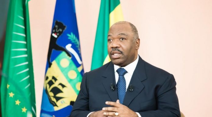 Le président Ali Bongo leur de ses vœux télévisés aux Gabonais le 31 décembre 2018. © Présidence de la République gabonaise