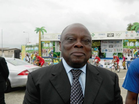 Michel Essonghe, en janvier 2014 à Port-Gentil. © Gabonreview