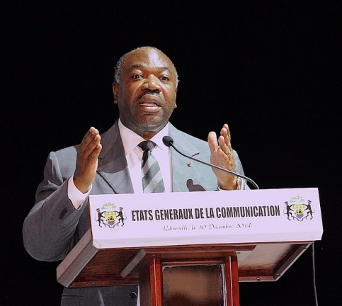 Ali Bongo lors du discours d’ouverture des assises. © DCP-Gabon
