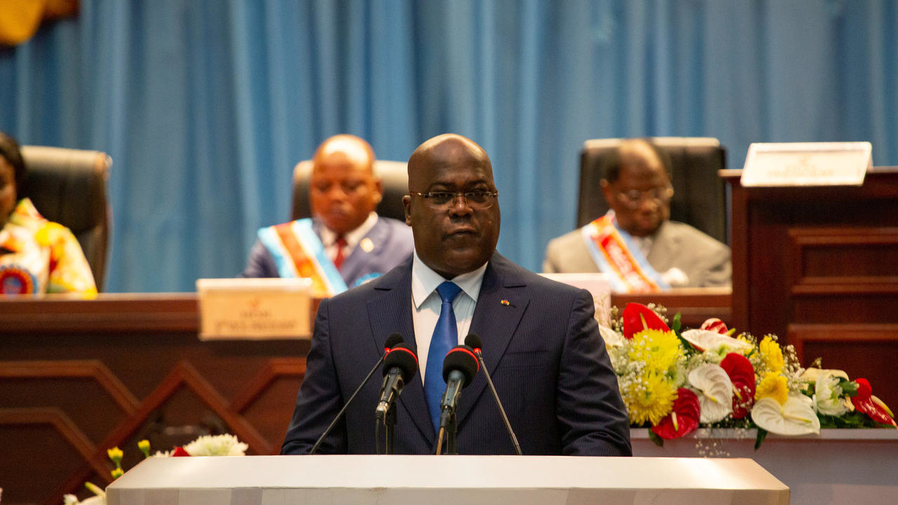 Felix Tshisekedi à Kinshasa, le 13 décembre 2019. L’entourage du chef de l’État confirme que les projets de réformes judiciaires n’ont jamais été débattus en Conseil des ministres. REUTERS/Hereward Holland