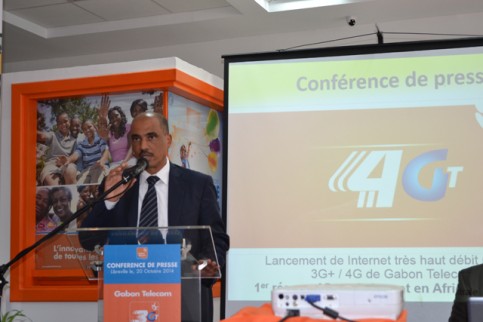 Lhoussain Oussala lance officiellement la 4G. © Gabonreview