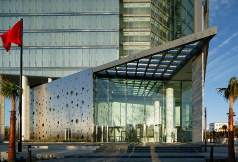 Le siège de Maroc Telecom à Rabat. © Jean-Paul-Viguier-architecte