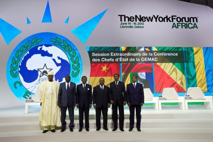Chefs d’Etat d’Afrique centrale au NYFA 2013, mais pas celui de 2015. © D.R.