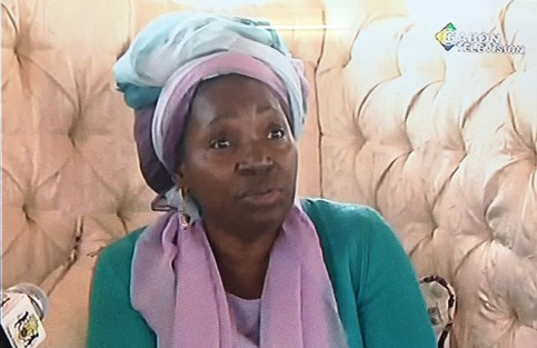 Pascaline Mferri Bongo, le 2 novembre 2014 sur Gabon Télévision. © Photographie d’écran/Gabonreview