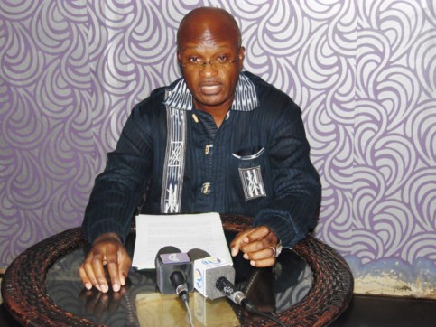 Paul-Marie Gondjout, le 3 décembre 32014 à Libreville. © Gabonreview