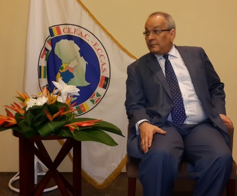 Le Secrétaire général de la CEEAC Ahmad Allam-Mi durant la cérémonie @ gabonactu.com