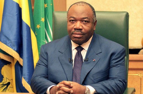 Le président de la République, le 31 décembre 2014. © DCP-Gabon
