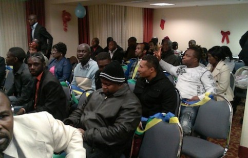 Une partie du public réuni à Atlanta le 30 novembre 2013 lors du meeting des Gabonais