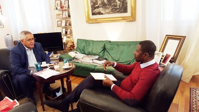 Désiré Ename, Directeur de Publication de l’hebdomadaire gabonais d’Echos du Nord, en entretien exclusif avec Robert Bourgi