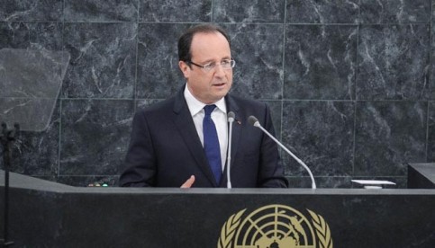 François Hollande a interpellé l'Assemblée générale de l'ONU sur la situation en Centrafrique, le 24 septembre 2013 (SIPA).