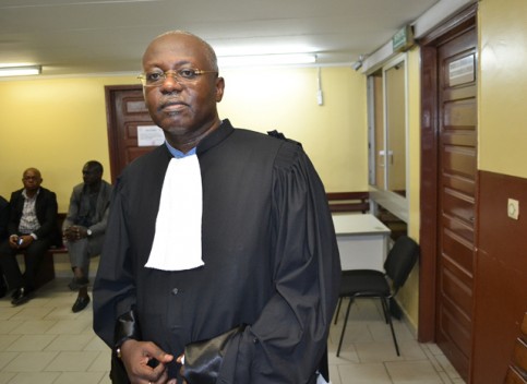 Me Jean-Paul Moubembe, le 5 janvier 2015 à Libreville. © Gabonreview