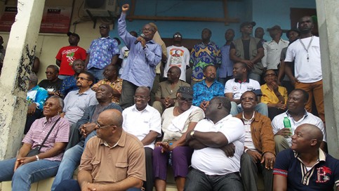 Le Front de l’opposition pour l’alternance à Cosmopark. © Gabonreview