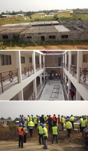Le chantier du lycée professionnel industriel de Bikelé. © Gabonreview
