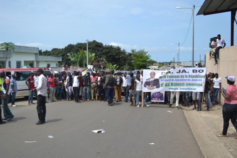 La manifestation «pro-Ali Bongo» du 13 novembre 2014. © Gabonreview