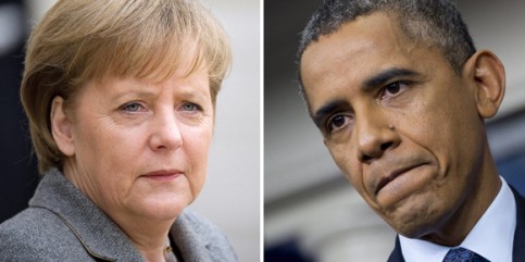 Angela Merkel serait espionnée par les Etats-Unis depuis 2002, selon le Spiegel. (AFP)