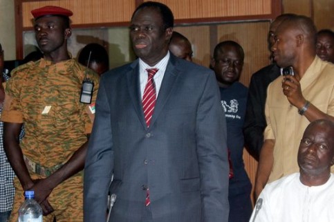 Le président de transition du Burkina Faso, Michel Kafando, le 17 novembre 2014. | Romaric Hien / AFP