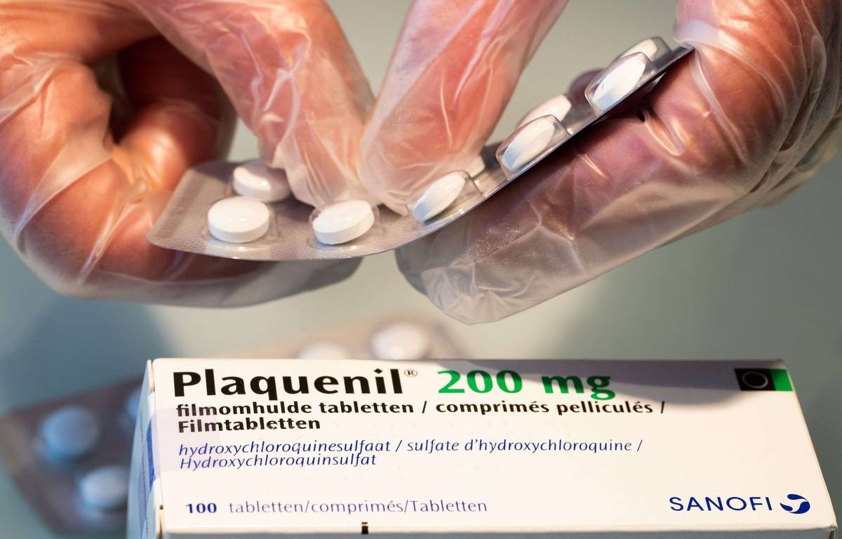 Des plaquettes de Plaquenil, médicament contenant de la chloroquine. (Illustration) — REX/SIPA